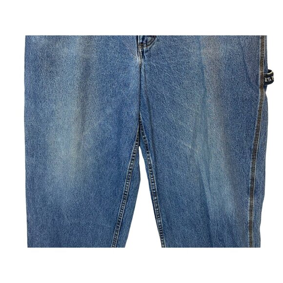 Vintage US POLO ASSOC JEANS CO Mens 38x30 Baggy Hip Hop Skater Grunge Blue Y2K - Picture 3 of 13